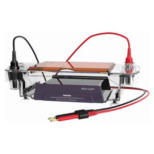 горизонтальна електрофорезна комірка з синім освітлювачем