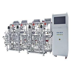 багатокамерний паралельний ферментатор з нержавіючої сталі